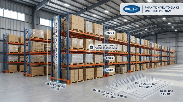 Báo giá kệ pallet An Giang Báo giá kệ pallet An Giang theo tải trọng kích thước và mặt bằng kho