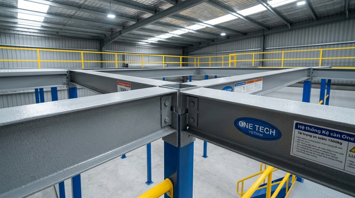 Thanh beam chịu lực của kệ sàn mezzanine cho kho hàng