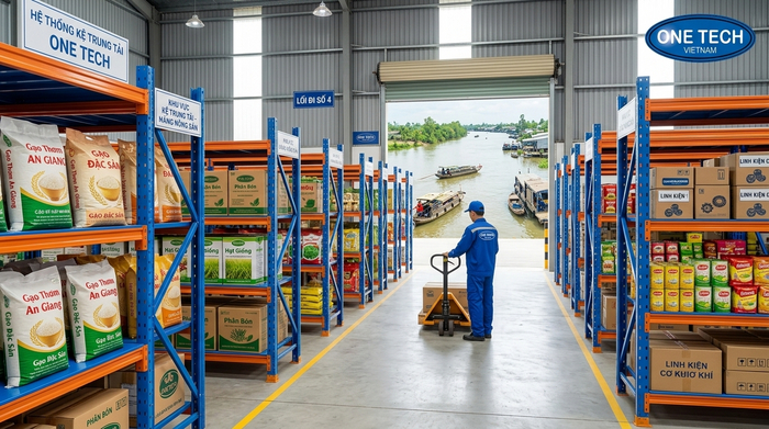 Kệ trung tải An Giang cho kho hàng vùng sông nước Kệ trung tải An Giang cho kho hàng vùng sông nước