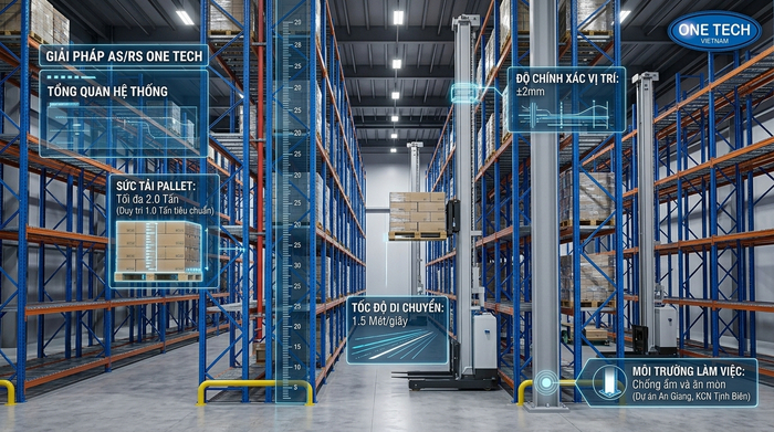 Bảng thông số kỹ thuật cần kiểm tra khi chọn Stacker-Crane An Giang