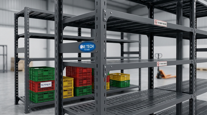 Báo giá kệ sắt công nghiệp tải nặng An Giang Bảng báo giá tham khảo kệ sắt công nghiệp OneTech