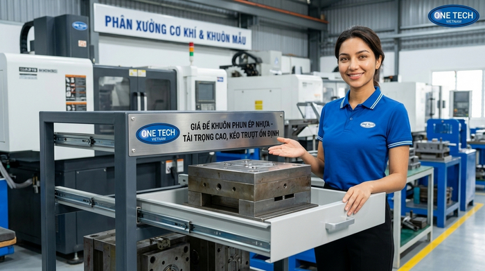 Kệ để khuôn dạng ngăn kéo ray trượt dễ thao tác