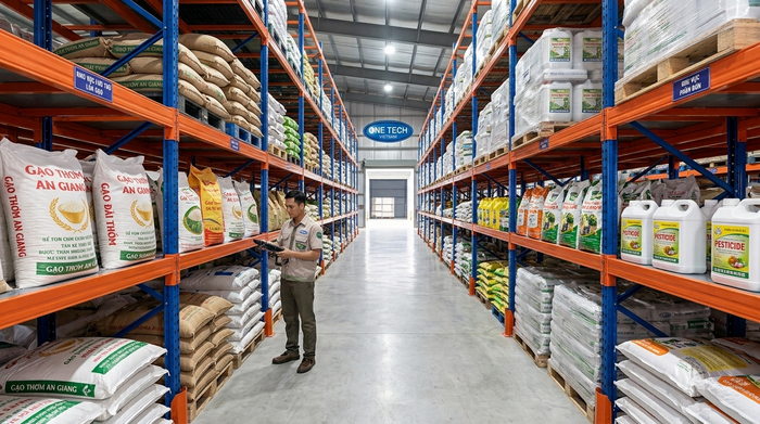 Ứng dụng kệ Selective tại các vựa nông sản Kệ Selective lưu trữ nông sản An Giang