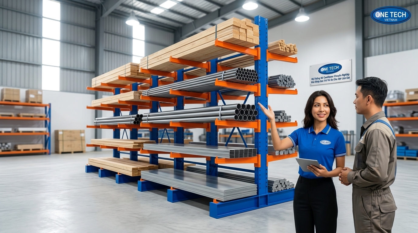 Kệ tay đỡ An Giang do Kệ kho hàng An Giang tư vấn lắp đặt Kệ tay đỡ An Giang OneTech tư vấn lắp đặt