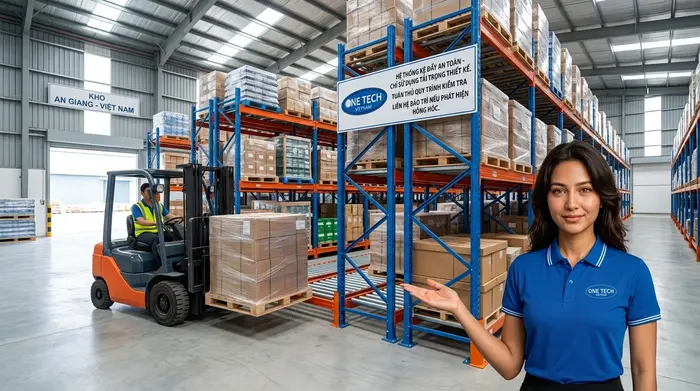 Lưu ý an toàn khi sử dụng Kệ Push Back An Giang trong kho tải nặng