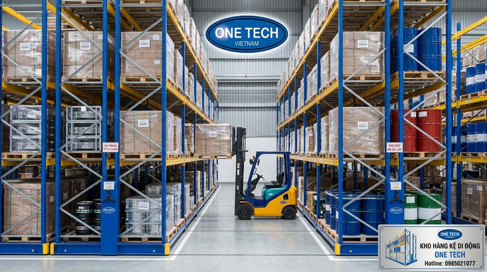 Mobile Rack chịu tải cho kho pallet tại An Giang