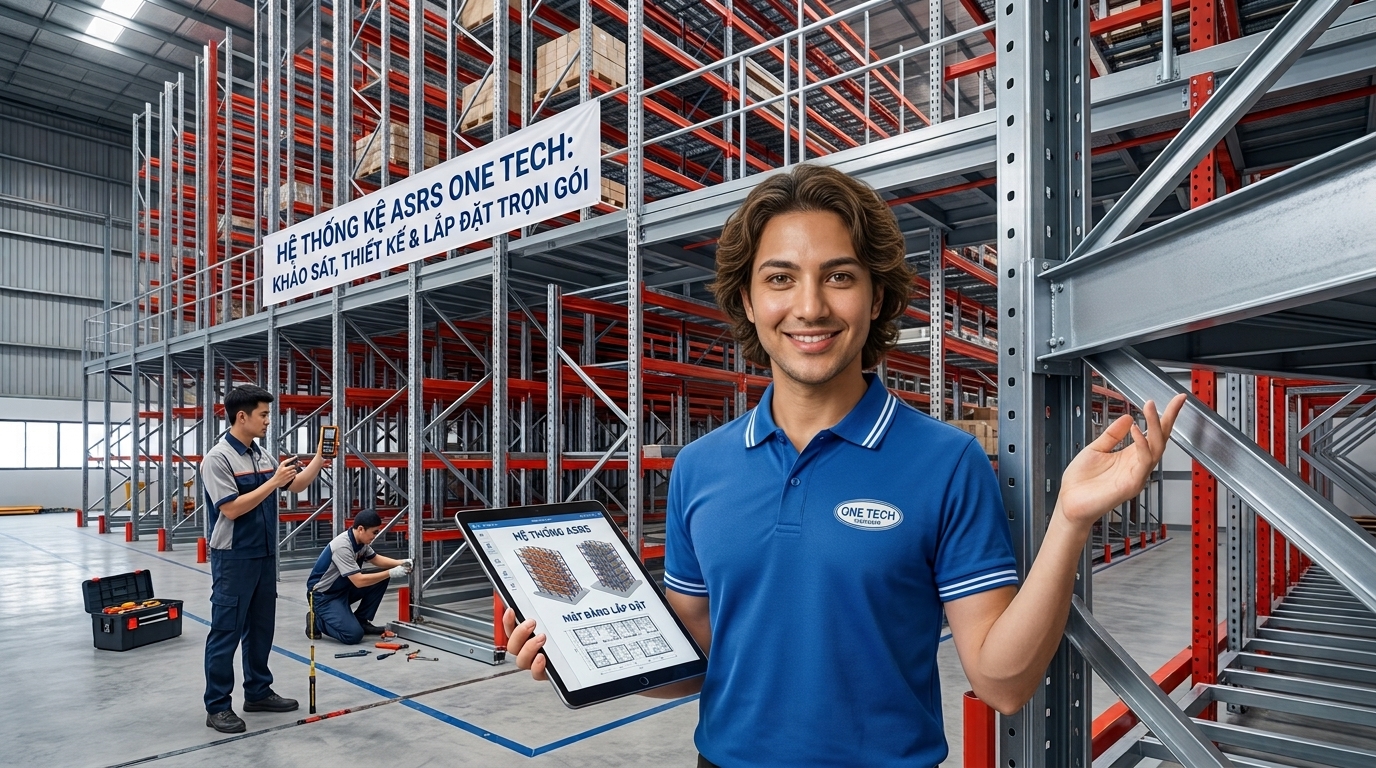 Quy trình khảo sát thiết kế và lắp đặt kệ kho ASRS An Giang