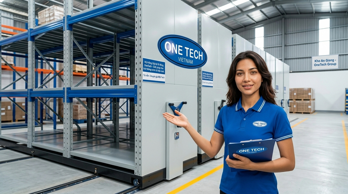 Tư vấn kệ kho di động An Giang bởi đội ngũ Kệ kho hàng An Giang thuộc OneTech