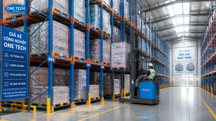 Thiết kế lối đi xe nâng cho kệ kho logistics An Giang Lối đi xe nâng trong kho logistics tại An Giang