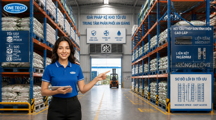 Layout kệ kho logistics An Giang Bố trí layout kệ kho logistics An Giang tối ưu lối đi và sức chứa
