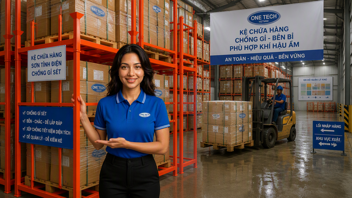 Lớp sơn tĩnh điện chống gỉ cho kệ xếp chồng