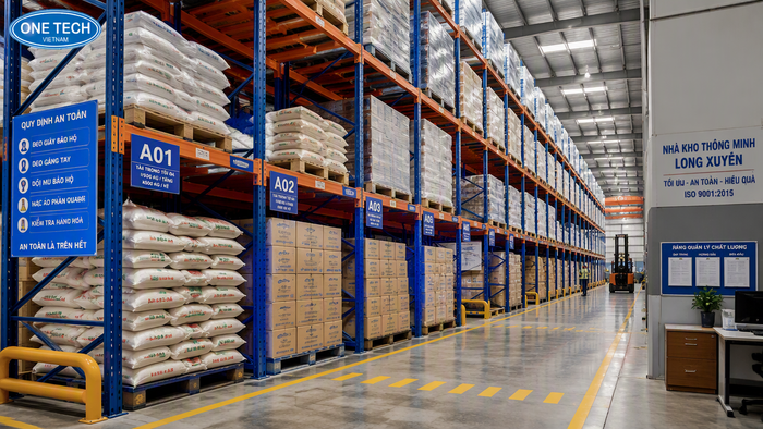 Thiết kế layout kho thông minh Long Xuyên với hệ thống kệ pallet