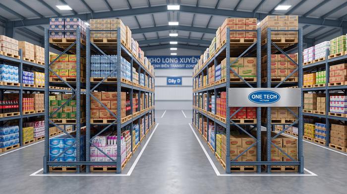 Kệ tải nặng chứa pallet FMCG tại An Giang