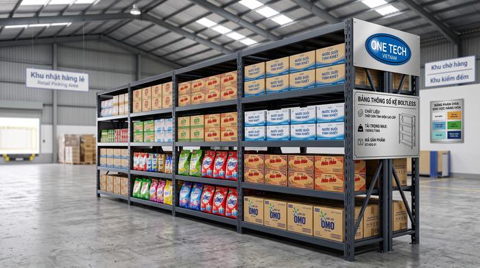 Khảo sát lắp đặt kệ kho FMCG tại An Giang